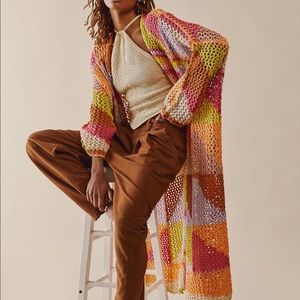 NWT Free People Chasing Rainbows Cardi size XS/S